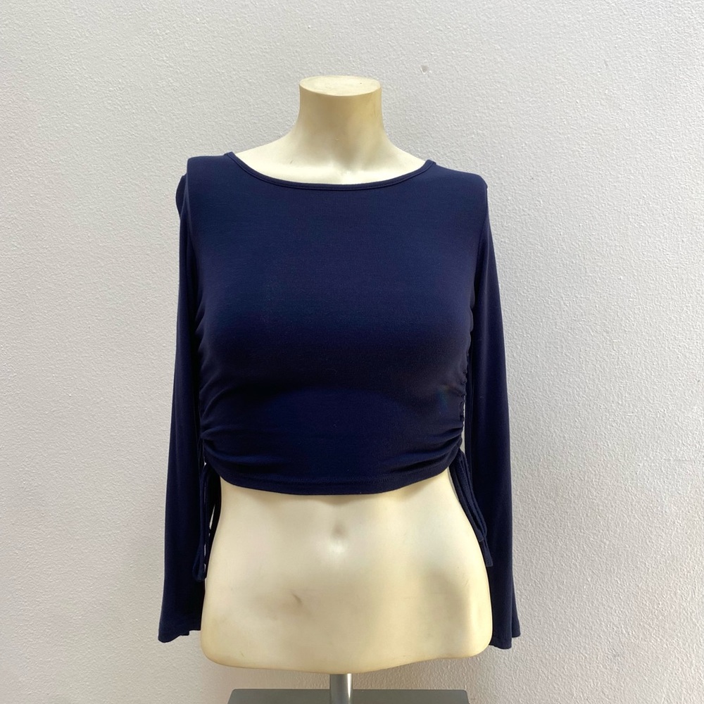 Side Ruched Crop Top